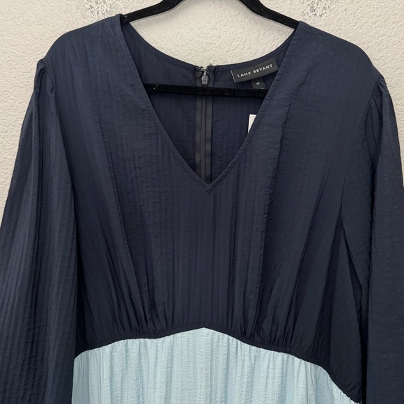 Lane Bryant Colorblock Crepe Maxi Dress Size 20 NWT - Picture 4 of 16